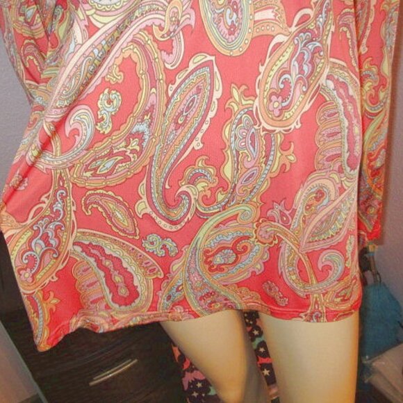 Vtg Winter Silks Tunic Top Size XL Silk Blend Pintuck Long Sleeves Artsy 90s Y2K - Picture 3 of 8